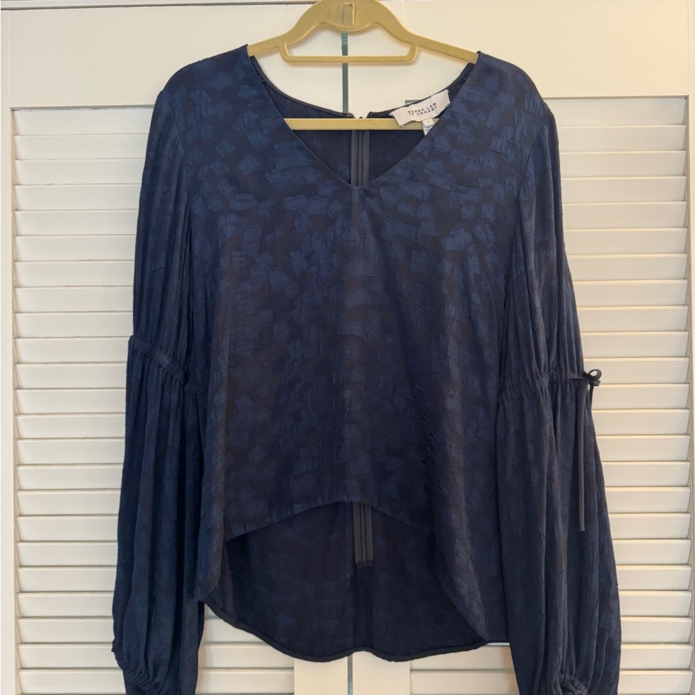 Derek Lam Deep Blue Blouse